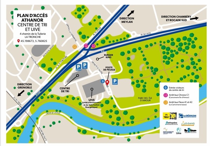 plan centre tri la Tronche-